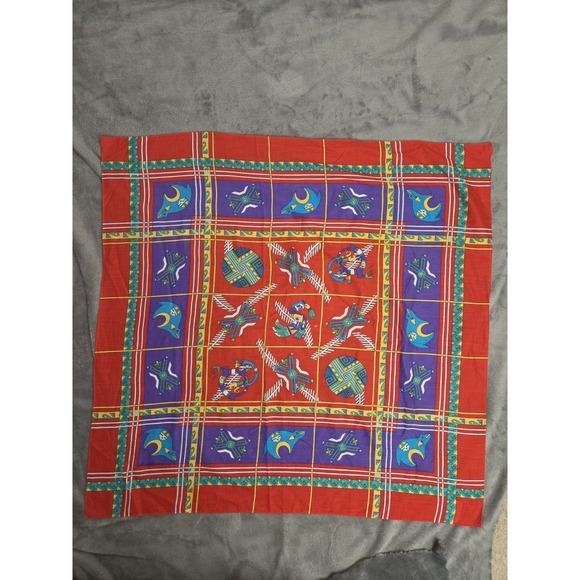 Ginnie Johansen Inc. Accessories - Ginnie‎ Johansen Vintage Square Scarf Native American Southwest Wall Hanging